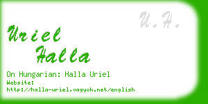 uriel halla business card